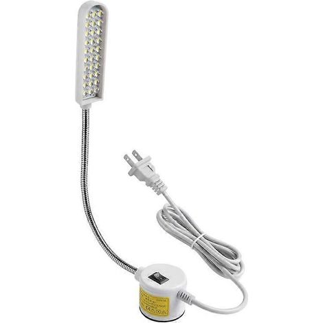 Lampe LED pour machine à coudre avec col de cygne flexible et base magnétique