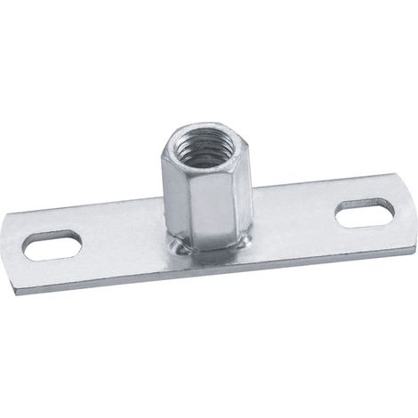 Platine de fixation Avec Ecrou hexagonale M10 Acier zingué