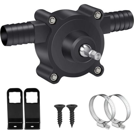 Mini pompe de perçage électrique, pompe de perçage électrique portable, pour gazole et eau, pompe de transfert auto-amorçante, vitesse de pompage élevée, noire