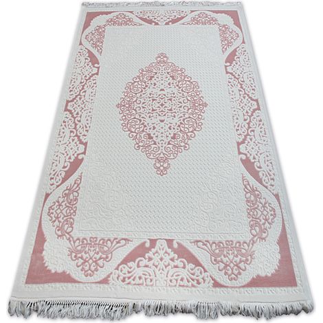 Teppich ACRYL MIRADA 5416 pulver ( Pudra ) Franse pink 80x300 cm