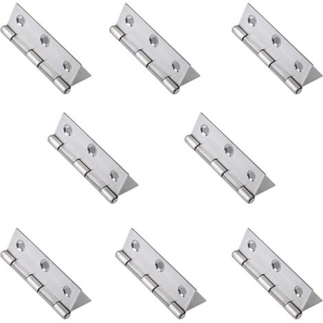 bisagras plegables de acero inoxidable para puertas, ventanas y armarios - Bisagra de 75 x 50 x 1,5 mm