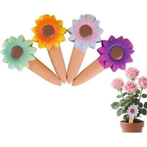 Bewässerungsspikes Terrakotta Sonnenblume für drinnen und (1/5)