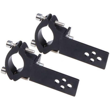 Sollbry Support de montage de phare de moto, support de projecteur de moto, kit de montage de pince de support de phare antibrouillard de conduite auxiliaire de moto adapté sur pare-chocs de moto de 2 (1/3)