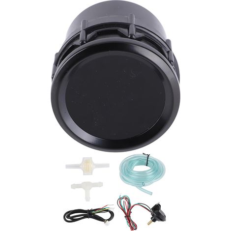 Jauge Turbo Boost 52 Mm, Kit de Jauge Boost, Installation Facile, Compteur Turbo en Plastique pour Voitures de Course, Voitures Modifiées (1/5)