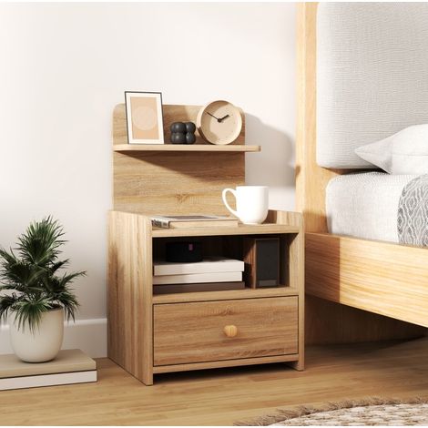 mobile contenitore 40x35x66 con cassetto naturale OKMYHOME (1/5)