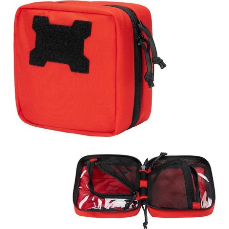 Taktische Erste Hilfe Tasche MOLLE IFAK Rot, robustes Cordura Nylon