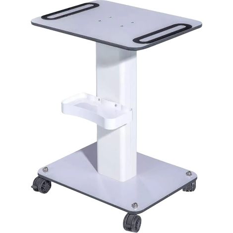 Chariot de Salon, Cadre en Métal Durable, Haute Capacité de Charge, BLANC (1/2)