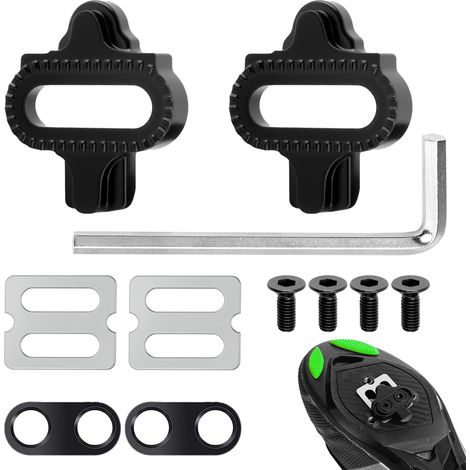 Cales de Vélo, Crampons de Vélo Compatible avec Les Pédales pour Shimano MTB SPD SM-SH51, Crampons SPD Antidérapantes pour Le Cyclisme en VTT (1/5)