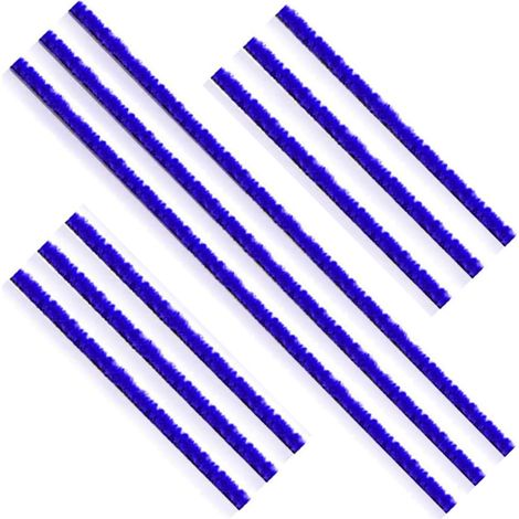 9PCS Bandes en Peluche pour Dyson V6 V7 V8 V10 V11, Soft Plush Stripe Bandes, Bandes de Rechange, pour Dyson Aspirateur Brosse Electrique Bande Autocollante, 3 Longues 6 Courtes Bande Peluche Douce (1/3)
