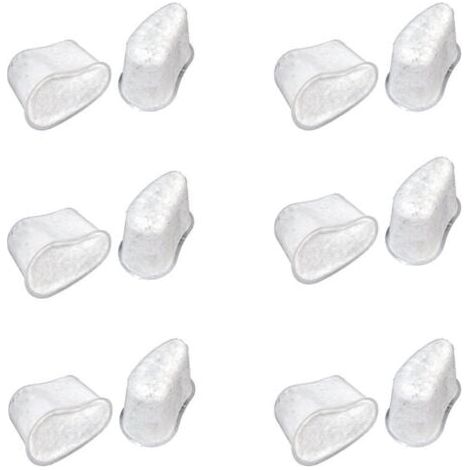 12er-Pack Wasserfilterpatrone mit Aktivkohle für KRUPS Kaffeemaschine F4720057, aus Vliesstoff-Kokosnussschale, Aktivkohlebeutel, FDA-zertifiziert