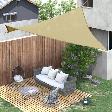 Pare-soleil carré extérieur en HDPE respirant protection UV à 95 % - Dimensions: 360x360 cm