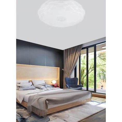 TrAdE Shop Traesio - Plafoniera Da Soffitto 45w Design A Roccia Tagliata Luce Fredda 6500k Fst-40a24369 - (1/4)
