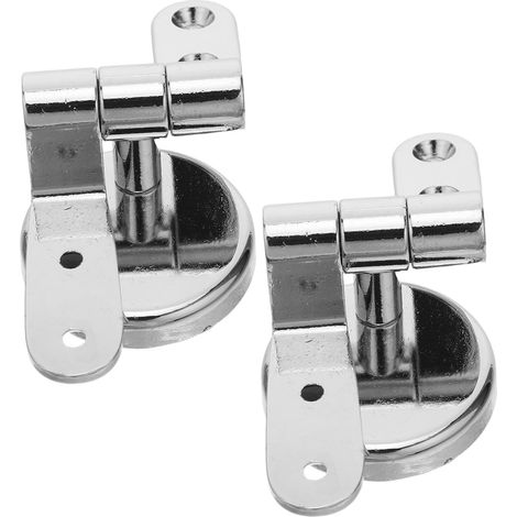Charnière de Fixation Abattant Wc Alliage de Zinc et Anti-corrosion Compatible Sièges Bois Métal ou Plastique Lot