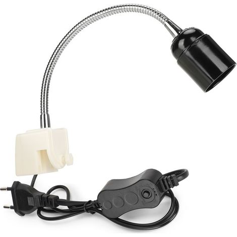 Lampe solaire à spectre complet UVB pour tortue de compagnie, support de lampe chauffante UVA ue 220V E27 (1/5)