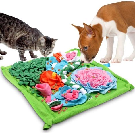 Tapis de fouille pour chiens et chats - Jouet de fouille pour chiens et chats - Grand jouet de fouille pour chiens, 50 cm x 50 cm (1/5)