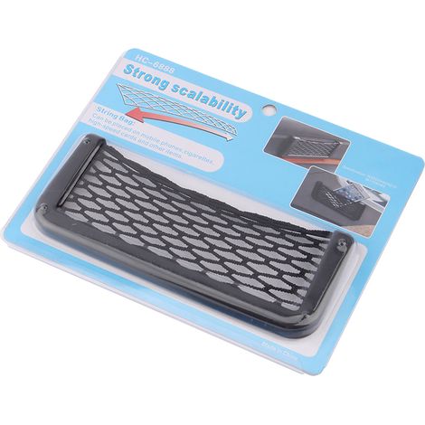 Universelle seitliche Aufbewahrungstasche für Autositze, Nylon-Netztasche, Handyhalterung (1/5)