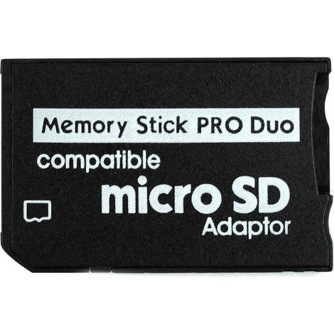 Adaptador de tarjeta micro SD a Memory Stick  Negro (1/5)