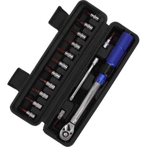 Clé dynamométrique pour vélo, entraînement 1/4 pouce, couple de 2 à 14 Nm, kit d'outils pour vélo, kit de réparation pour vélo (1/5)