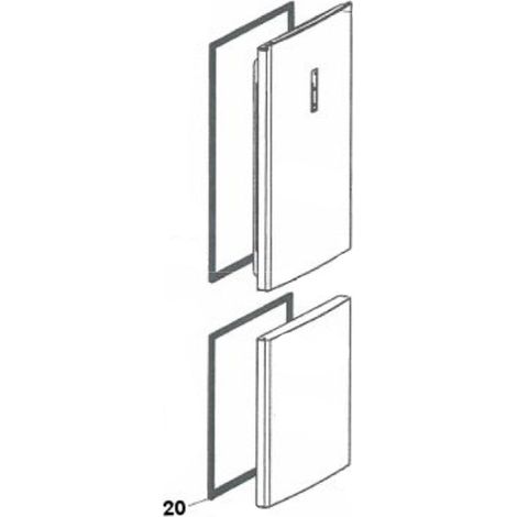 Ersatzteil - Türdichtung (Gefrierschrank-Teil) Original -  - THOMSON, CONTINENTAL EDISON, CURTISS