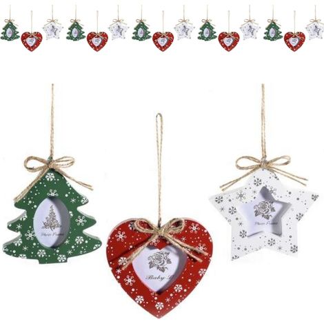 Portafoto Natalizi da Appendere Decorazioni Personalizzate per Albero di Natale (1/3)
