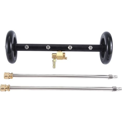Dual-function adjustable high-pressure washer, 16-inch 1/4-inch quick-connect car chassis washer, 4000psi undercarriage brush (1/4)