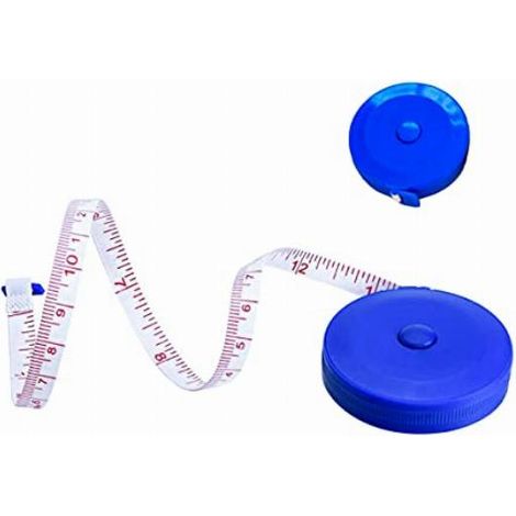 Metro Sarta 150cm Nastro Morbido 7mm Per Misurare il Corpo Girovita Fianchi Torace Braccia (1/5)