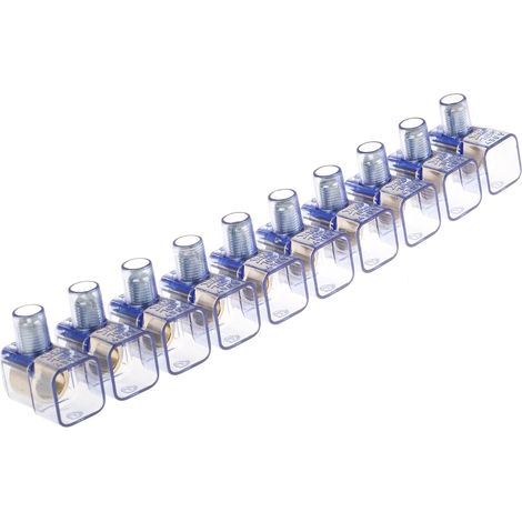 Bornier de raccordement RS PRO, 10 pôles , A visser ( Prix pour 1 ) (1/2)