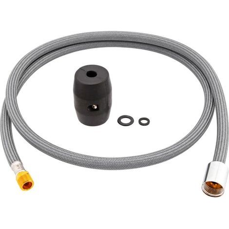 1 - Flexible De Douche - Tuyau De Douche - Résistant Aux Plis Et Facile À Nettoyer - Connexion G1/2 Pour Salle De Bain - Chromé - 150x0.3cm (1/2)