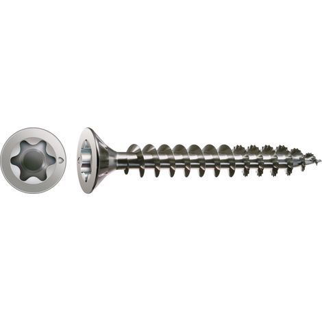 SPAX Edelstahlschraube, 3 x 35 mm, 200 Stück, Vollgewinde, Senkkopf, T-STAR plus T10, S-Spitze - 1197000300353 (1/10)