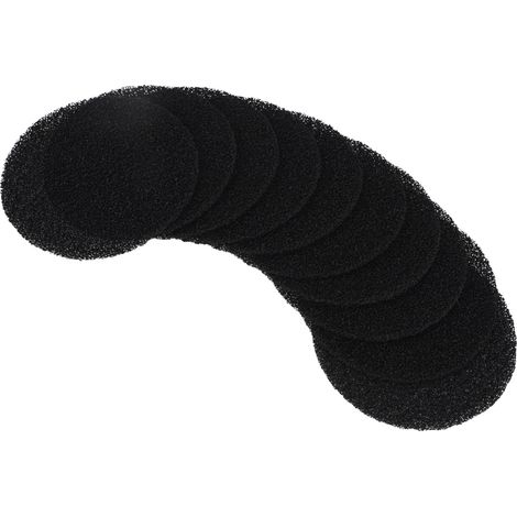 Lot de 10 mini-éponges filtrantes pour hotte de cuisine de bureau, avec filtre à charbon actif. (1/5)
