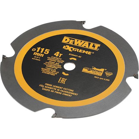 DEWALT DT20421-QZ lama per sega circolare diamantata 115 x 9,5 mm 4 denti (1/4)