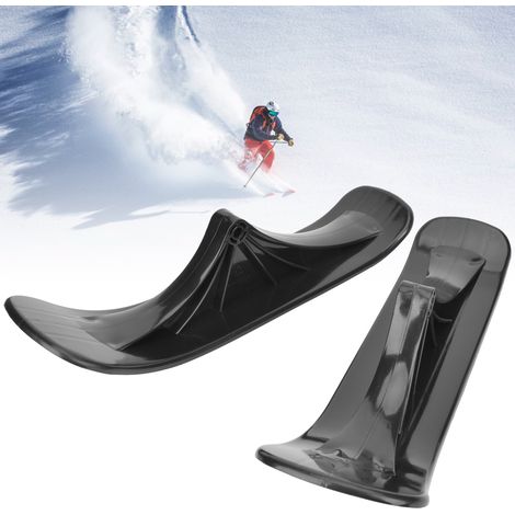 1 paire d'accessoires noirs pour luge et ski de fond, 2 en 1, pour sports d'hiver et loisirs créatifs, cadeau idéal pour enfants (1/5)