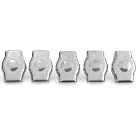 5PCS Serre-câble Simplex Inox Marine Fixation pour Machinerie Forestière 8mm (1/5)