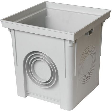 Regard polypropylène 300 x 300 mm - Gris - First Plast (1/3)
