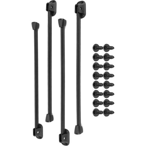 Heavy Duty Folding Table Legs, Set of 4 Metal Legs with Anti  Scratch Protection, Ideal for Coffee Tables, Laptop Tables, and Furniture Projects, Includes Mounting Screws for Easy Install (1/5)