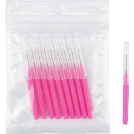 Brosse de Nettoyage de Buse de Douche, Petite Brosse de Nettoyage Anti-Colmatage, Peut être Utilisé pour Nettoyer Les Trous des Téléphones Portables et Les Petits Objets 2 Pièces(rose) (1/5)