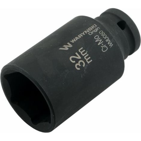 Langer Sechskant-Kraft-Steckschlüsseleinsatz 1/2" 32 mm CrMo DIN 3129 Waryński (1/5)