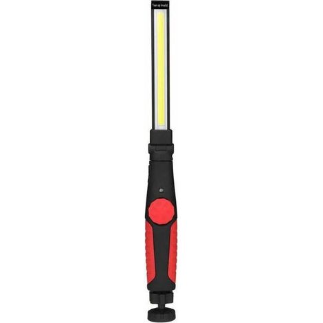 Lampe de Travail LED Rechargeable avec Aimantée et USB Rechargeable, Lampe D'inspection pour Atelier de Ménage Camping en Plein Air Randonnée (Rouge) (1/5)