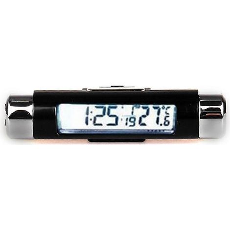 Horloge de bureau numérique LCD, horloge de tableau de bord de voiture, horloge de table - Horloge compacte (1/5)