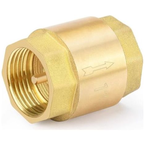 Clapet anti-retour 1pouce,Clapet Anti-Retour Vertical en Laiton,Pour pompes, puits, machines à laver, jardins, etc,Clapet anti-retour (1/5)
