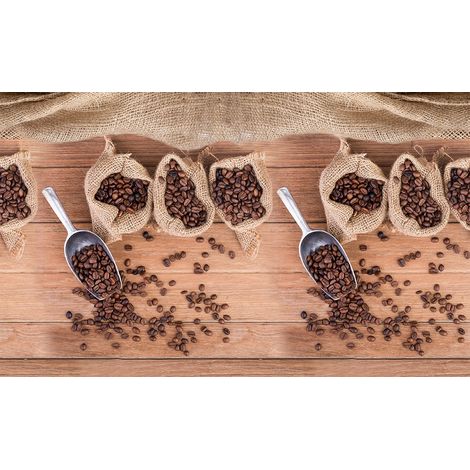 Set di 2 tappeti da cucina antiscivolo e lavabili Caffe (1/2)
