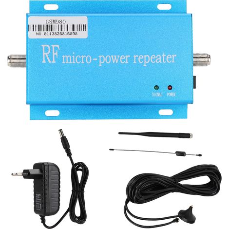 Amplificateur GSM MINIGSM980 avec Antenne et Câble 10m, Alimentation 100-240V EU, Répéteur Signal Portable (1/5)