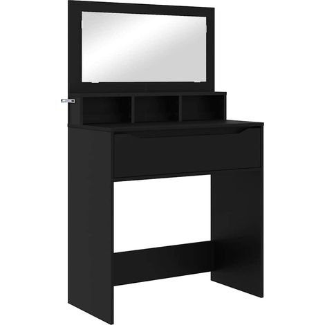 Maison Exclusive - Mesas de tocador de dormitorio Negro 80 x 39,6 (1/5)