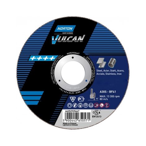 Escudo 230X1.9X22.2 metal-inox Vulcan Norton (1/5)