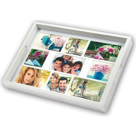 Zep W006 Vassoio per foto, legno, bianco, 35,5x45,5x5,5 cm (1/4)