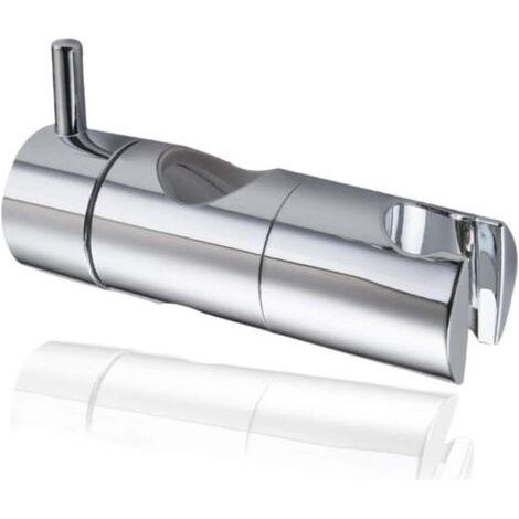 Support Pommeau Douchette. Accroche Douche à Main Ventouse. Fixation Pommeau Douche Mural. Curseur Douche Universel Remplaçable Curseur (22mm. Argent) (1/4)