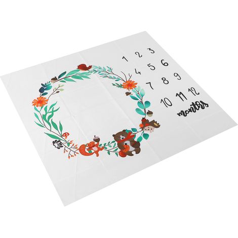 Accessoires de photographie pour bébé - Suivi mensuel des étapes de croissance - Tapis d'éveil (1/5)