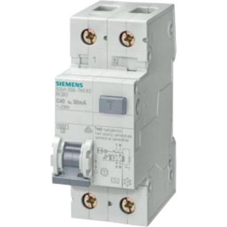 Interruttore magnetotermico siemens 1p+n 16a - 5su13537kk16