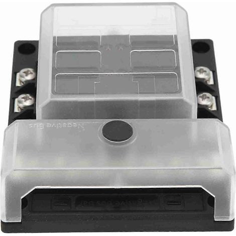 6-fach Flachsicherungs-Sicherungskasten ATP/ATC/ATO mit LED-Anzeige, 10–32 V, wasserdicht, für Autos, Wohnmobile und Schiffe