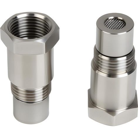 2 Pièces Adaptateur Sonde Lambda, Filetage M18 x 1.5, Entretoise Acier Inoxydable, Pour Systèmes Échappement Voiture (1/5)